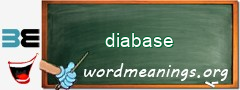 WordMeaning blackboard for diabase
